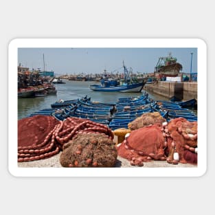 Morocco. Essaouira. Fishing Port. Sticker